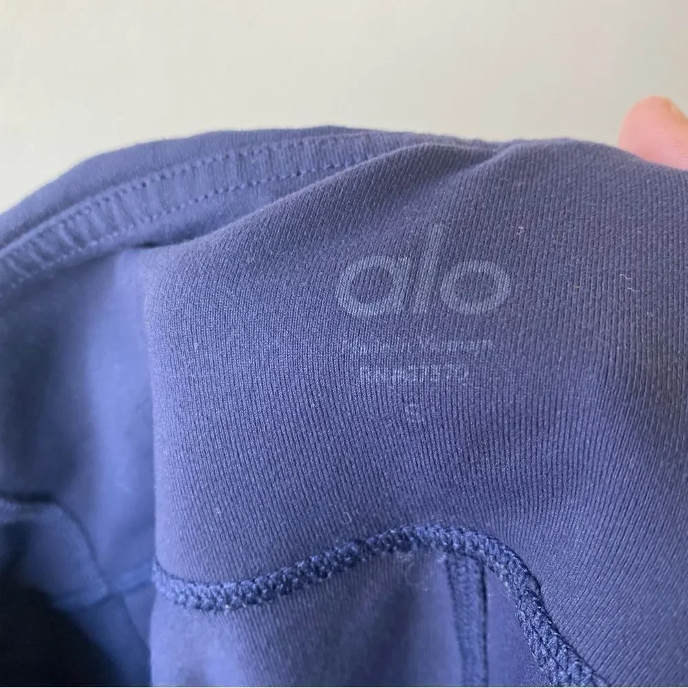 Alo yoga high waist moto workout leggings navy size small